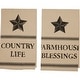 preview thumbnail 5 of 3, Farmhouse Star Country Life Muslin Unbleached Natural Tea Towel Set of 2 19x28 - Tea Towel 28x19