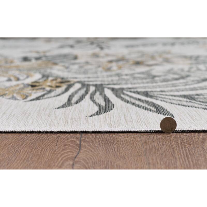 Domani Novarro Modern Palms Reversible Indoor/Outdoor Area Rug