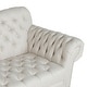 preview thumbnail 11 of 10, Wastacio Chesterfield Button-tufted Sofa by Christopher Knight Home - 34.00"D x 84.50"W x 37.50"H
