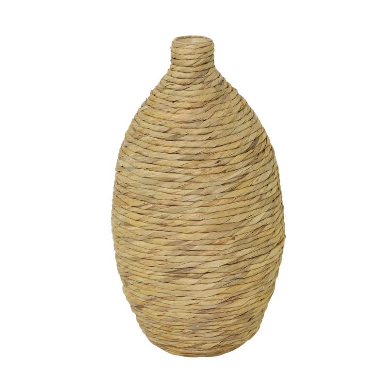 Seagrass Handmade Woven Decorative Vase - Brown - Roche River Decor - Brown - 12"W, 22"H