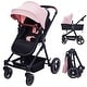 preview thumbnail 6 of 13, 2 In 1 High Landscape Infant Baby Stroller - N/A Pink