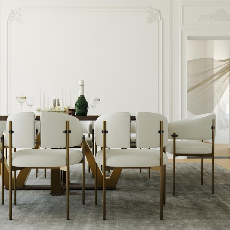 Classic and Luxurious Barrel Dining Chairs with Arms