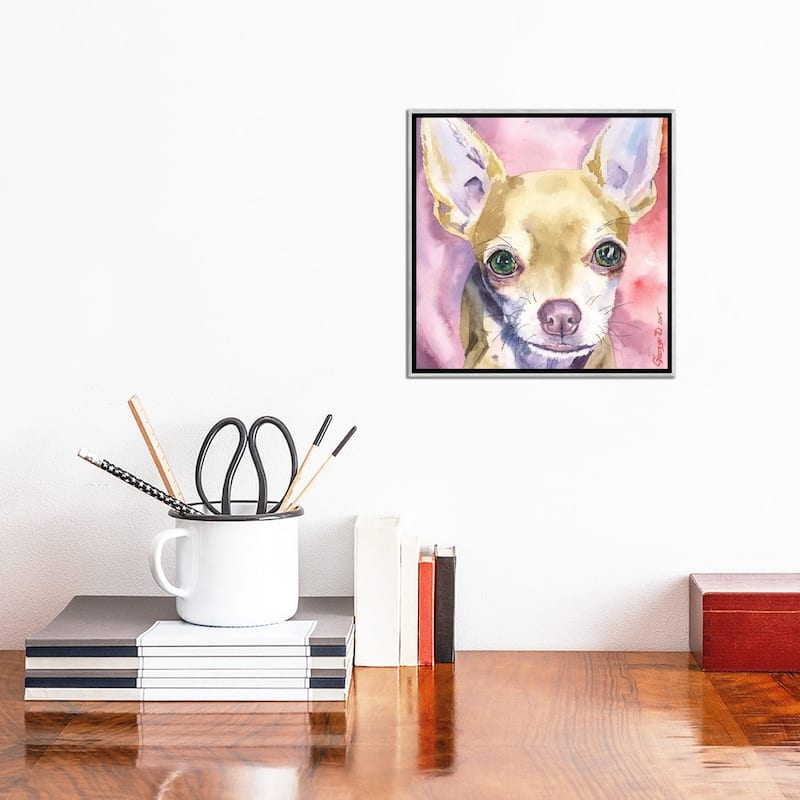 iCanvas "Chihuahua" by George Dyachenko Framed