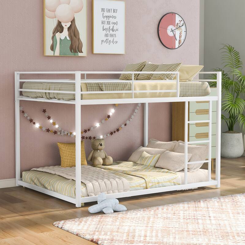 Metal Bunk Bed with Ladder