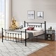 preview thumbnail 12 of 27, Taomika 3-Pieces Modern Bedroom Sets with Black Bed Frame