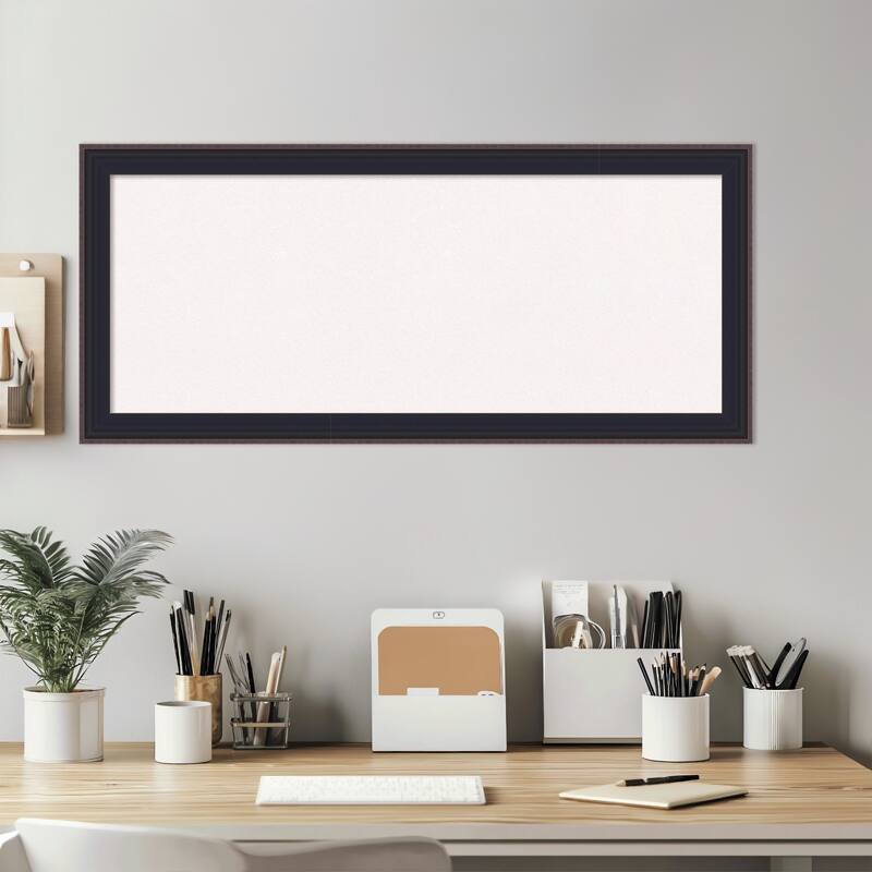 Havana Black Bronze Framed Cork Board - Bulletin Board, Organization Board, Pin Board