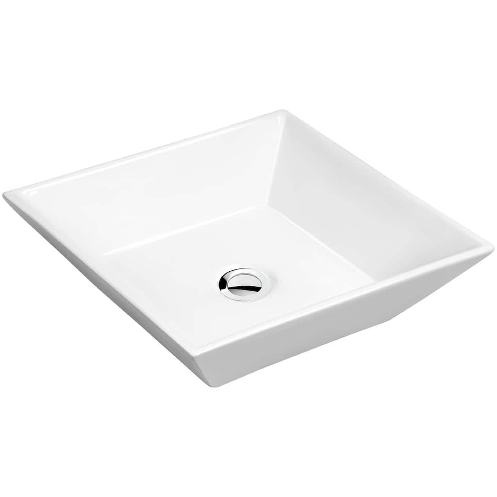 Karran USA VC-603 Valera 16-1/4" Square Vitreous China Vessel Bathroom