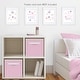 preview thumbnail 3 of 4, Butterfly Collection Wall Decor Art Prints (Set of 4) - Pink and Purple Floral Flower Garden Kisses and Wishes