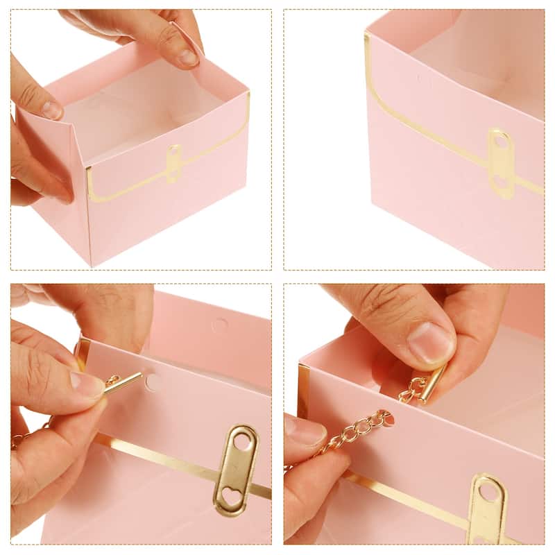 6 Pcs Paper Flower Bags Paper Bouquet Flower Gift Bag