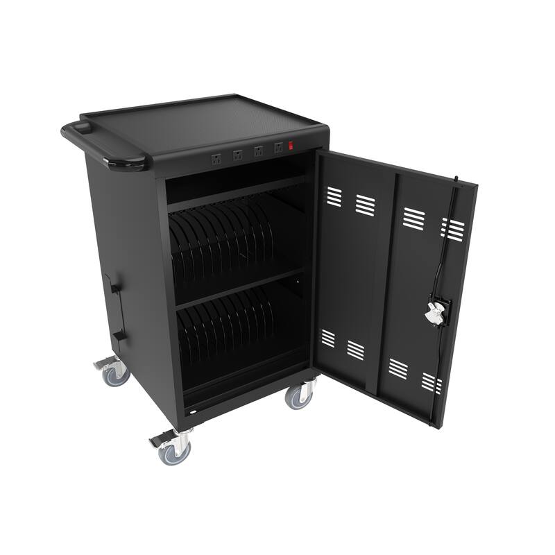 Mobile Charging Cart and Cabinet for Tablets Laptops