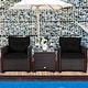 preview thumbnail 21 of 81, Costway 3PCS Patio Rattan Furniture Set Cushioned Conversation Set - See Details