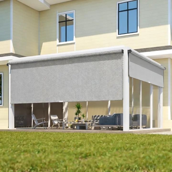 8' x 8' Outdoor Roller Shades - 8'W x 8'L