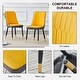 preview thumbnail 14 of 13, Modern Sintered Stone Dining Table Set for 4, 5 Piece Marble Dining Table Set, Kitchen Room Set with 4 Chairs and Metal Legs