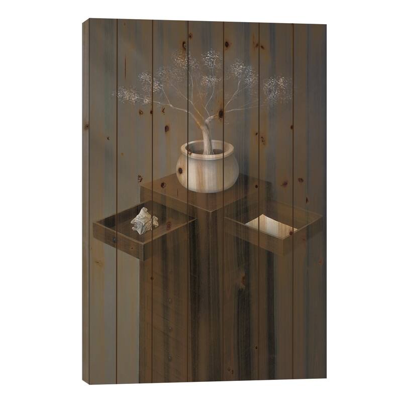 Growth Print On Wood by Marlene Llanes - Multi-Color - 26x18x1.5