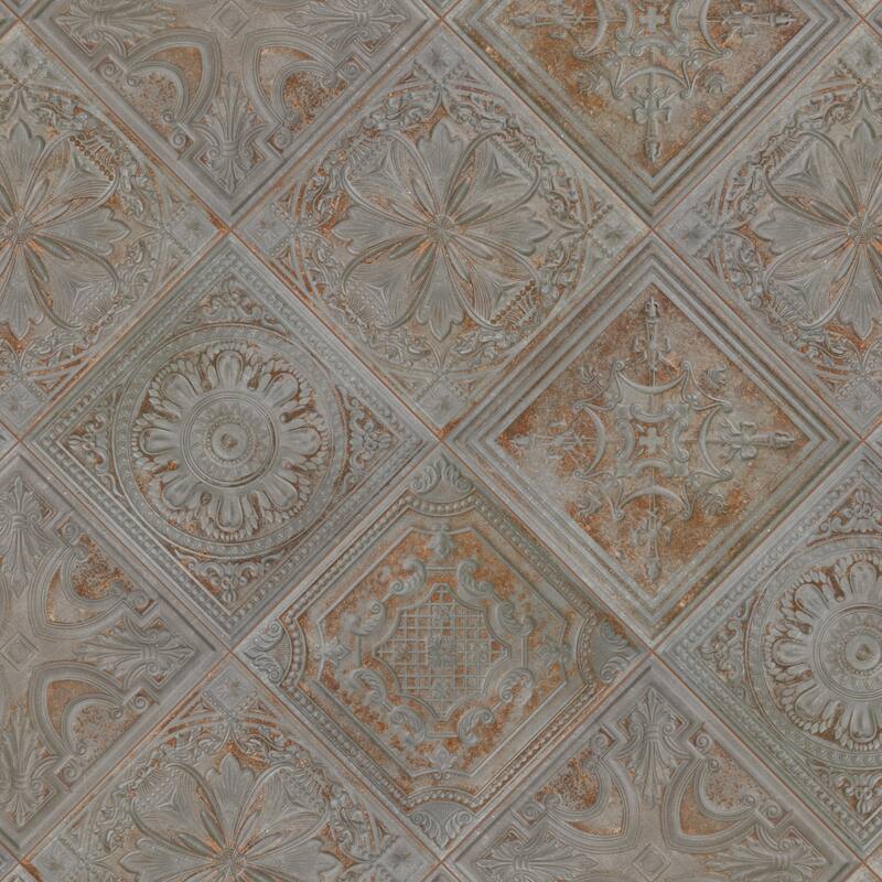 Merola Tile Fitz Charcoal 8" x 8" Ceramic Wall Tile