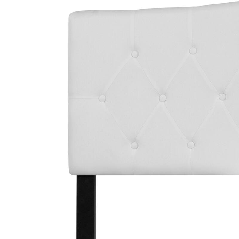 Arched Button Tufted Upholstered Headboard