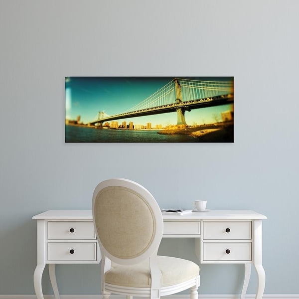 Easy Art Prints Panoramic Images's 'Suspension bridge,, Brooklyn Bridge, Manhattan, New York City' Canvas Art
