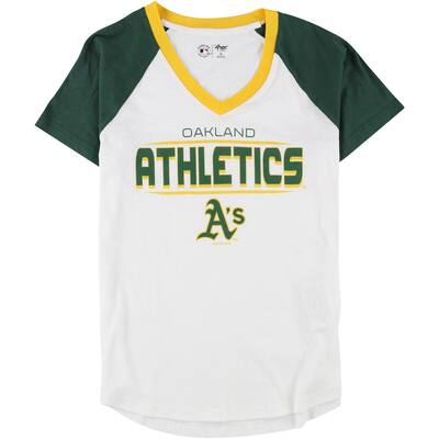 G-III Sports Womens Oakland Athletics Graphic T-Shirt,, White, Medium