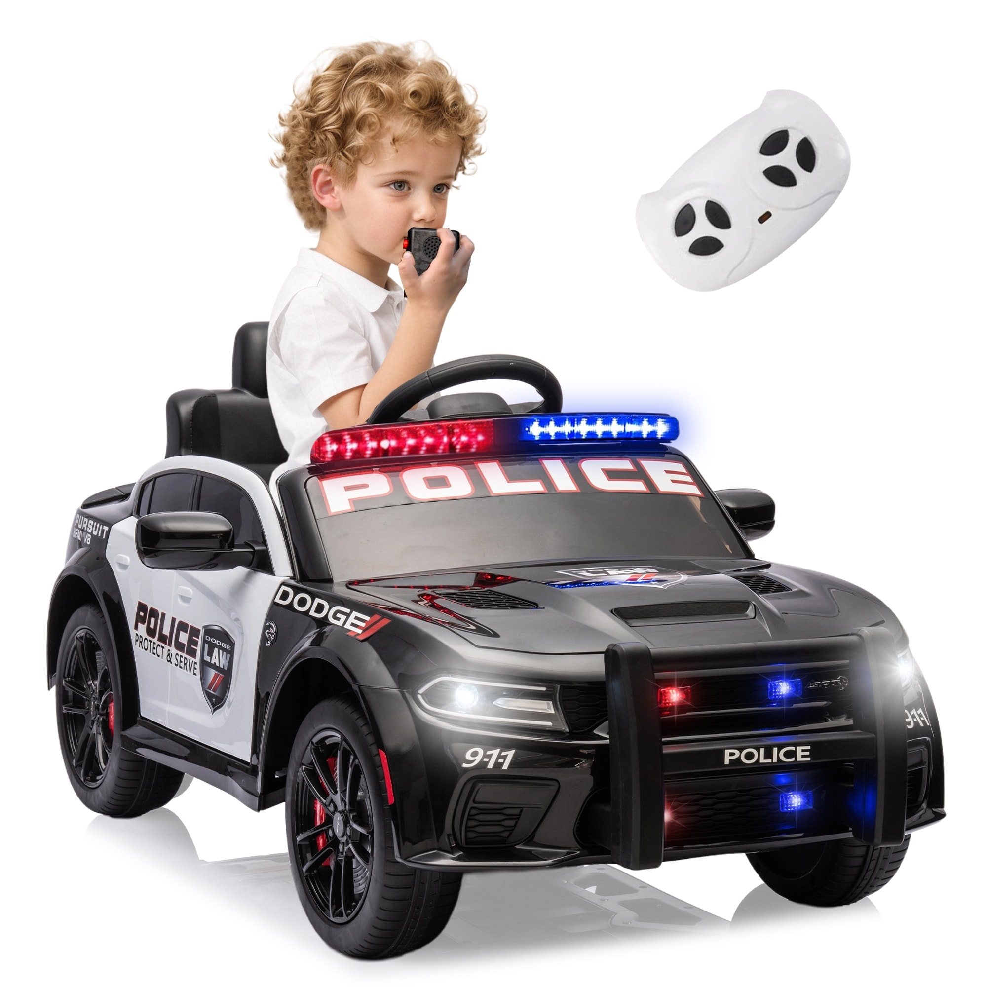 Childrens ride on police car shop