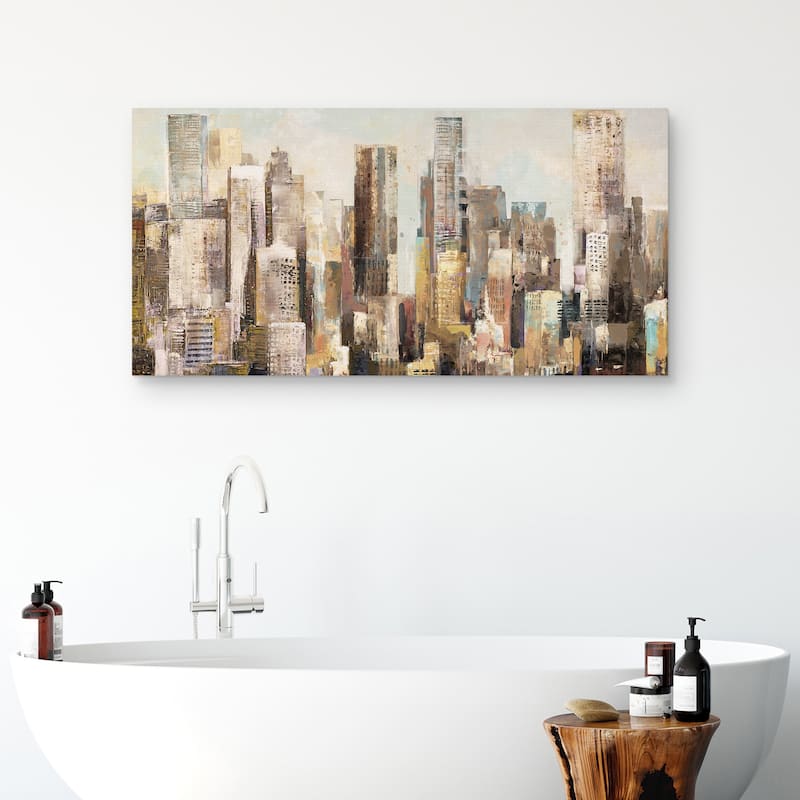 Metro Glow by Studio Arts Canvas Art Print