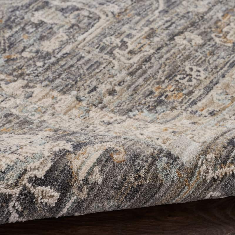 Nourison Nyle Indoor only Grey Persian Area Rug