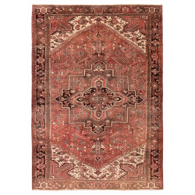 ECARPETGALLERY Hand-knotted Sarabi Copper Wool Rug - 7'9 x 11'1