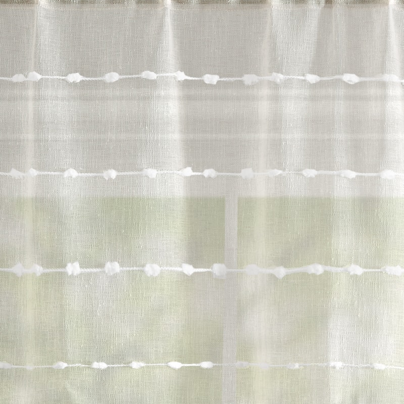 Lush Decor Farmhouse Textured Sheer Valance Single..