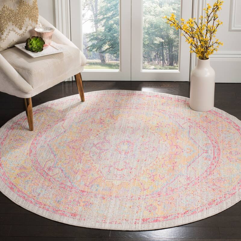 SAFAVIEH Windsor Emily Shabby Chic Cotton/ Polyester Distressed Rug