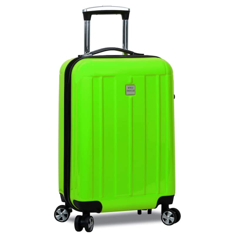 World Traveler 20" Spinner Carry-On Lightweight Airline Approved - Green