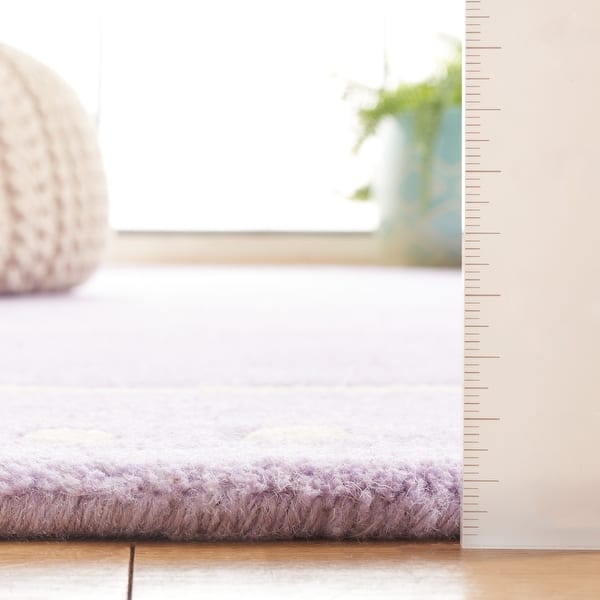 dimension image slide 0 of 4, SAFAVIEH Handmade Bella Alverta Dotted Border Wool Rug