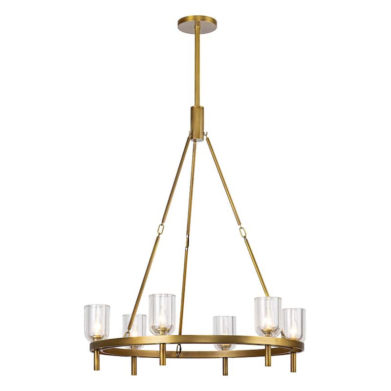 Alora Lighting CH338632 Lucian 6 Light 32" Wide Ring Chandelier