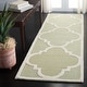 preview thumbnail 4 of 86, SAFAVIEH Handmade Cambridge Rosy Modern Moroccan Wool Rug 2'6" x 12' Runner - Light Green/Ivory