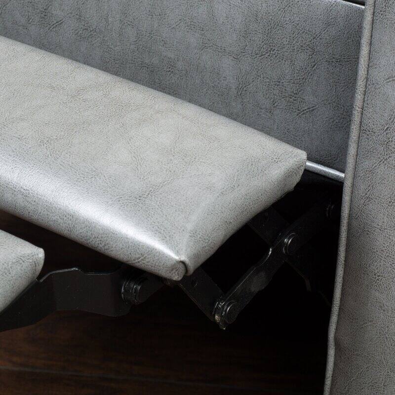Modern Recliner Chair Faux Leather Lounge Chair for Living Room, Single Sofa Recliner Club Chair Home Theater Seating