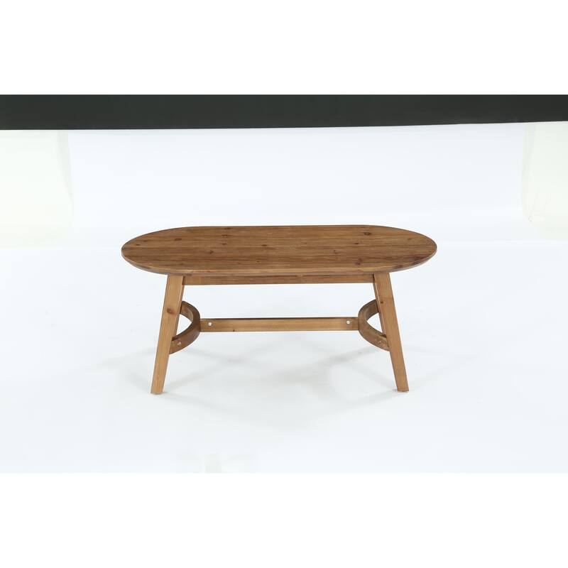 47.24-Inch Farmhouse Solid Wood Coffee Table