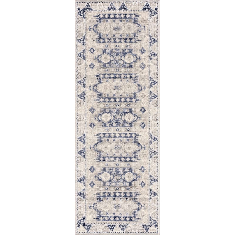 Brend Traditional Oriental Medallion Area Rug