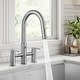 preview thumbnail 51 of 86, KRAUS Oletto Bridge Kitchen Faucet with 2-Function Pull-Down Sprayhead