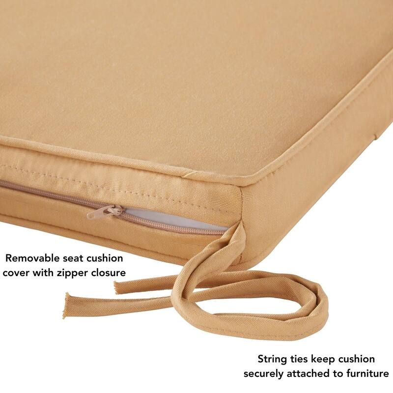 Sunbrella Indoor/ Outdoor 17-inch Square Corded Chair Pad (Set of 2)