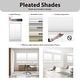 preview thumbnail 5 of 3, 48-inch White Light-filtering Pleated Shade