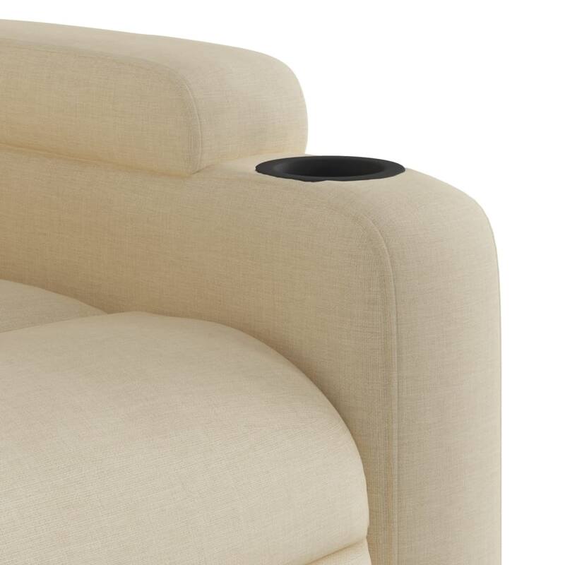 vidaXL Stand up Massage Recliner Chair Light Gray Fabric