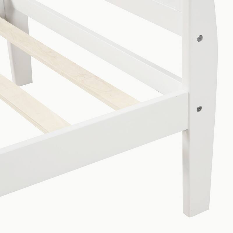 Full Queen Twin Size Wood Platform Bed