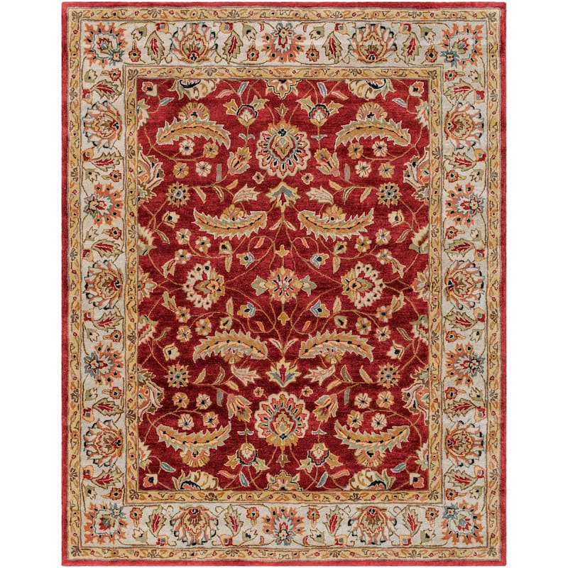 Livabliss Traditional Caesar Border Area Rug