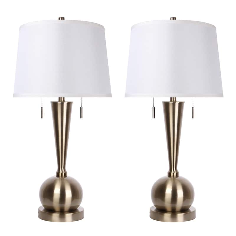 Jules 30.25" Metal Table Lamp with USB Port (Set of 2)