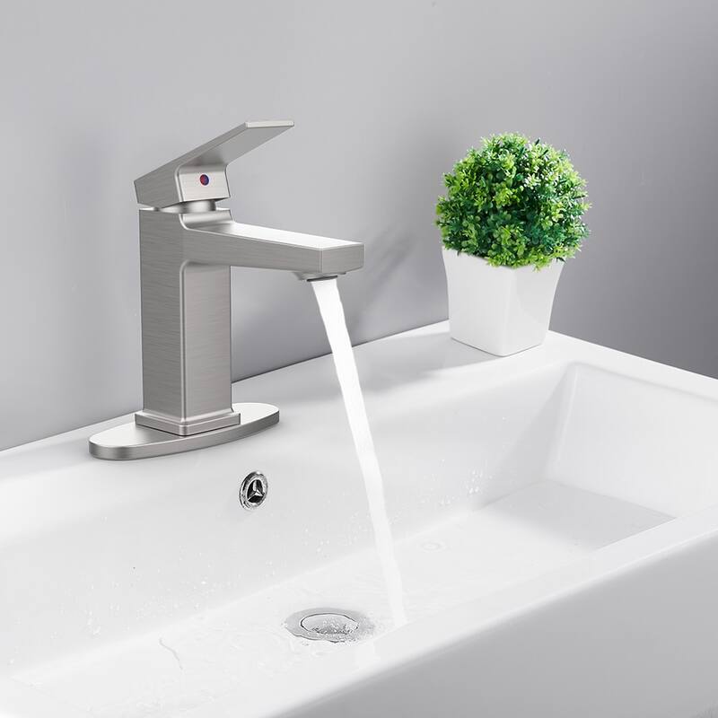 Bathroom Sink Faucet with Single Handle - 6.25" x 6.85"