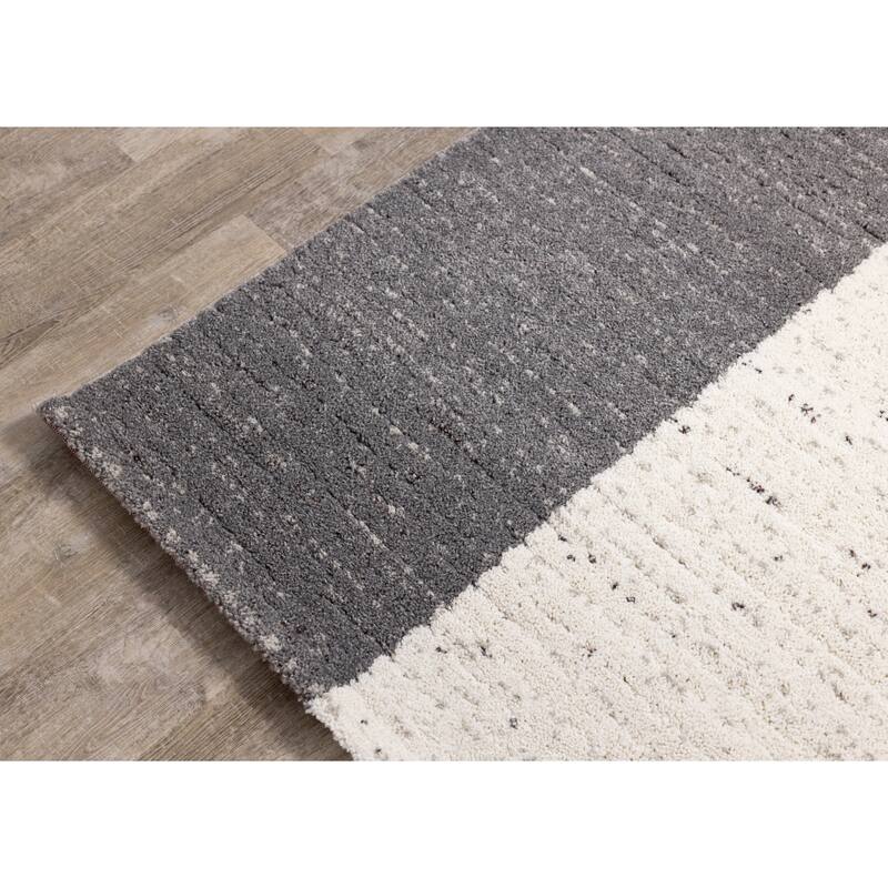 Ryan Collection - Cream/Grey Rectangles Rug
