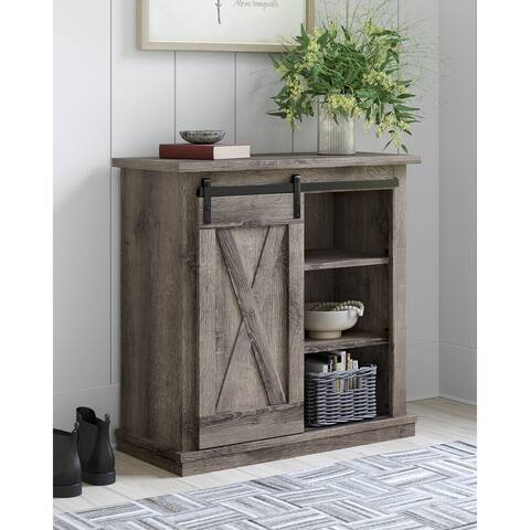 A4000357 Arlenbury Antique Gray Accent Cabinet - 32"W x 14"D x 32"H