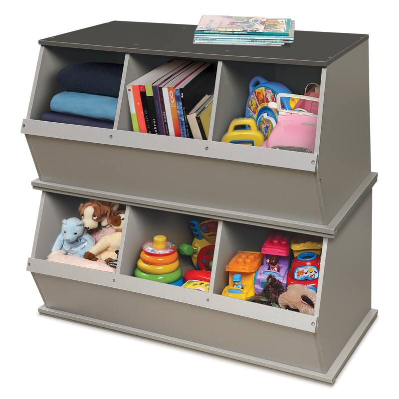 Taylor & Olive Lantana Three Bin Stackable Storage Cubby