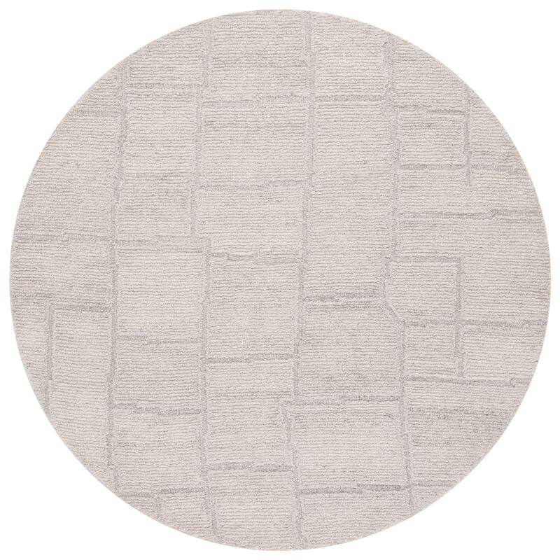 SAFAVIEH Handmade Renewal Shaylee Modern & Contemporary Rug - 6' Round - Beige