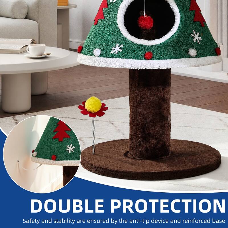 Christmas-Themed Cat Tree