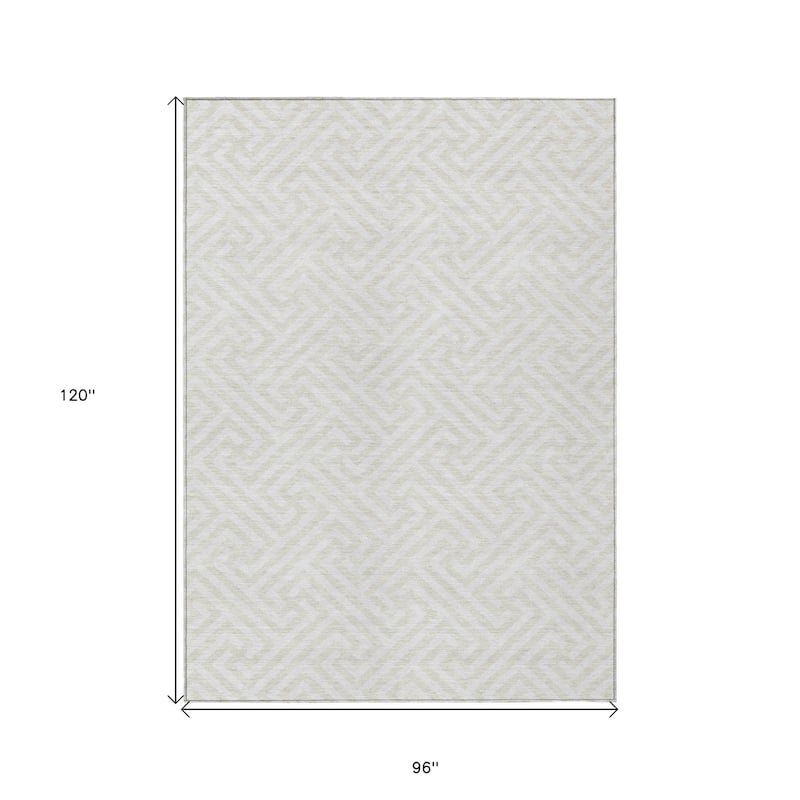 HomeRoots Geometric Transitional Rectangle Outdoor Rug