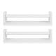 preview thumbnail 13 of 11, Wallniture Madrid Wood Wall Shelves for Book and Toy Storage (Set of 2)